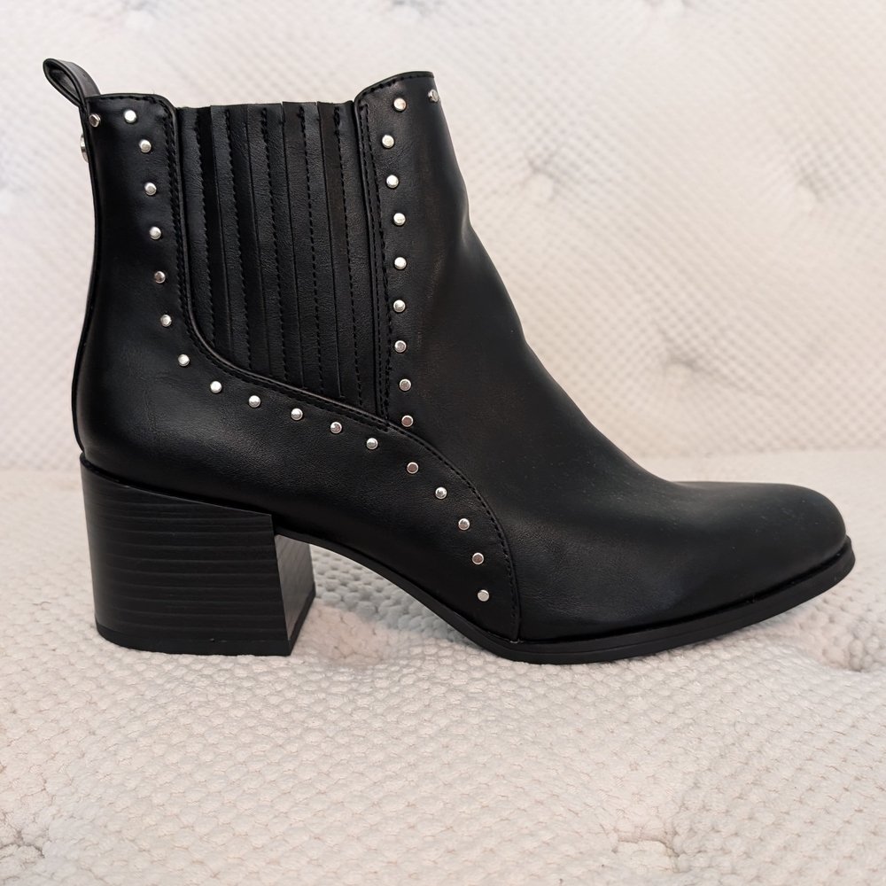 Circus by Sam Edelman Black Studded Ankle Booties